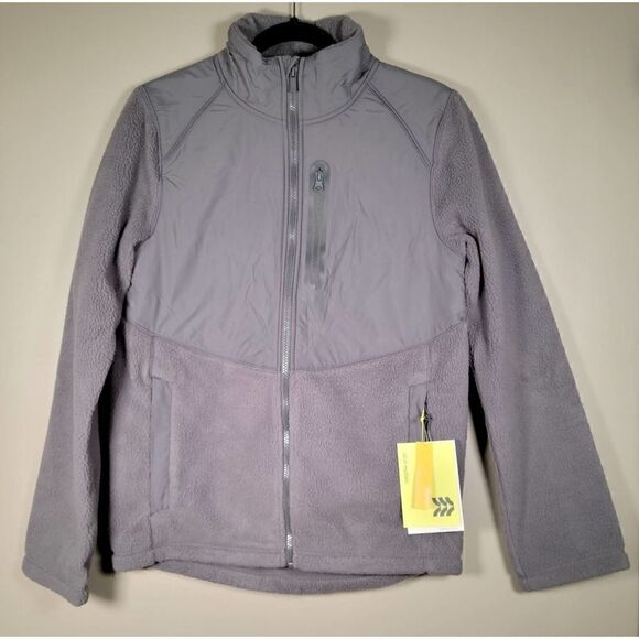 All in Motion Men's Sherpa Fleece Jacket - Picture 2 of 9